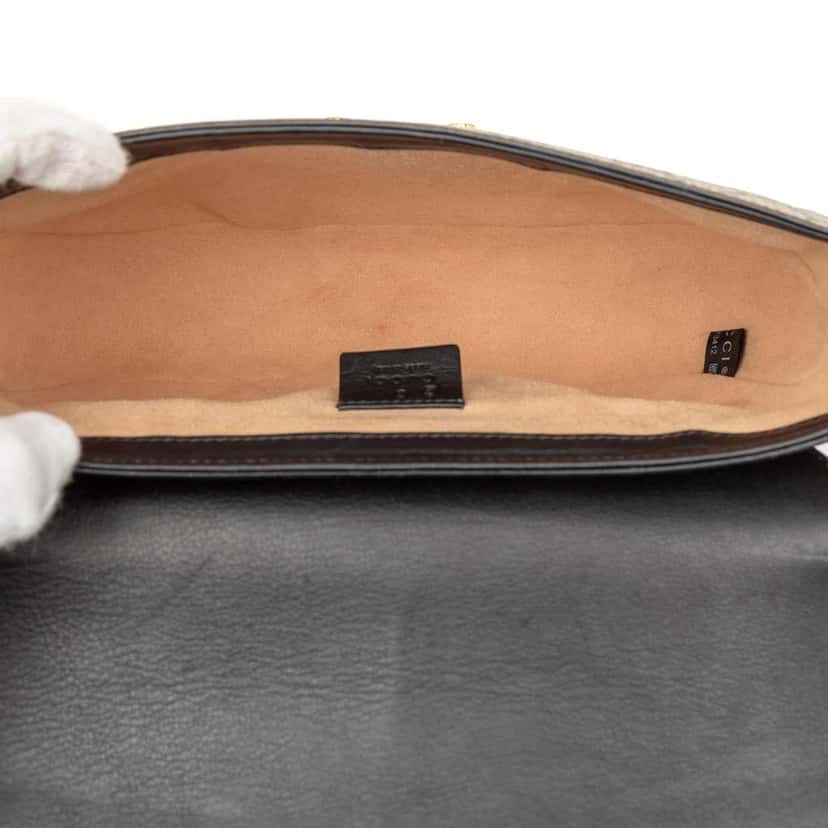 Gucci GG Supreme Web Padlock Crossbody Brown Canvas Good condition - Model View