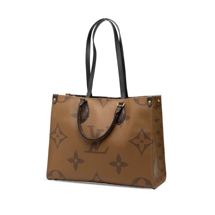 Louis Vuitton Monogram Giant OnTheGo MM Brown Very good condition - Back View