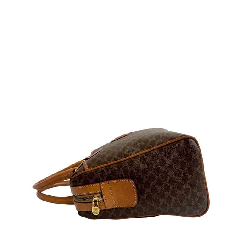 Celine Macadam Coated Canvas Boston Bag Brown Canvas Very good condition - Box View