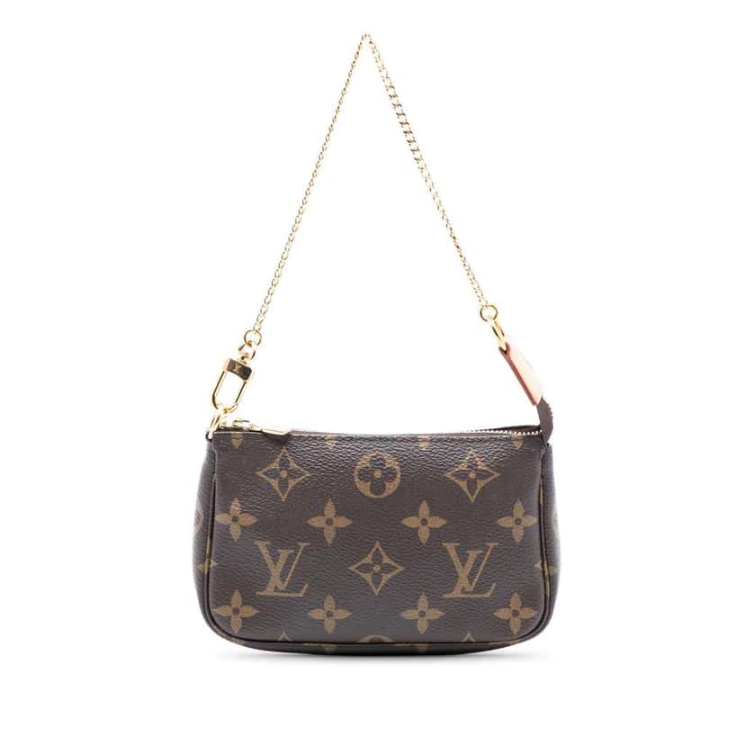 Louis Vuitton Monogram Mini Pochette Accessoires Brown Very good condition - Front View