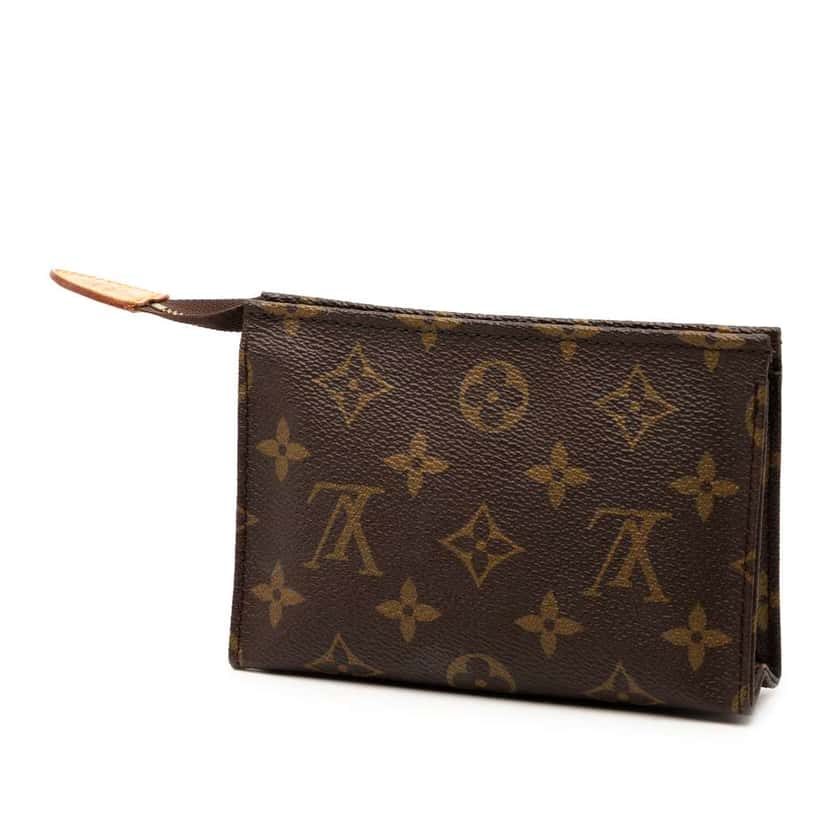 Louis Vuitton Monogram Toiletry Pouch 15 Brown Good condition - Back View