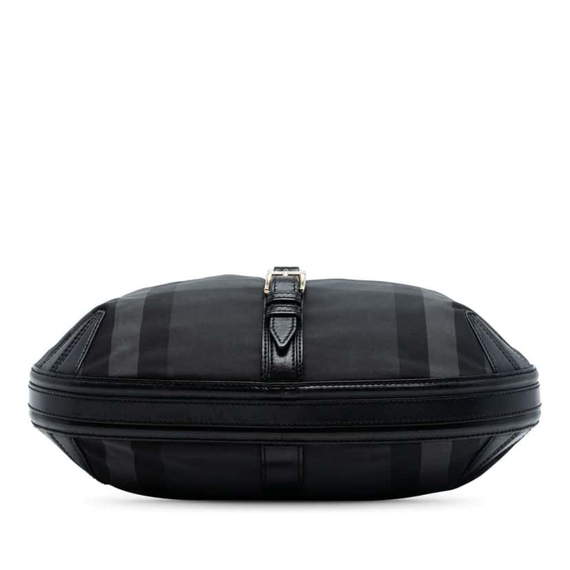 Burberry Grafton Check Nylon Hobo Bag Black Good condition - Inside View
