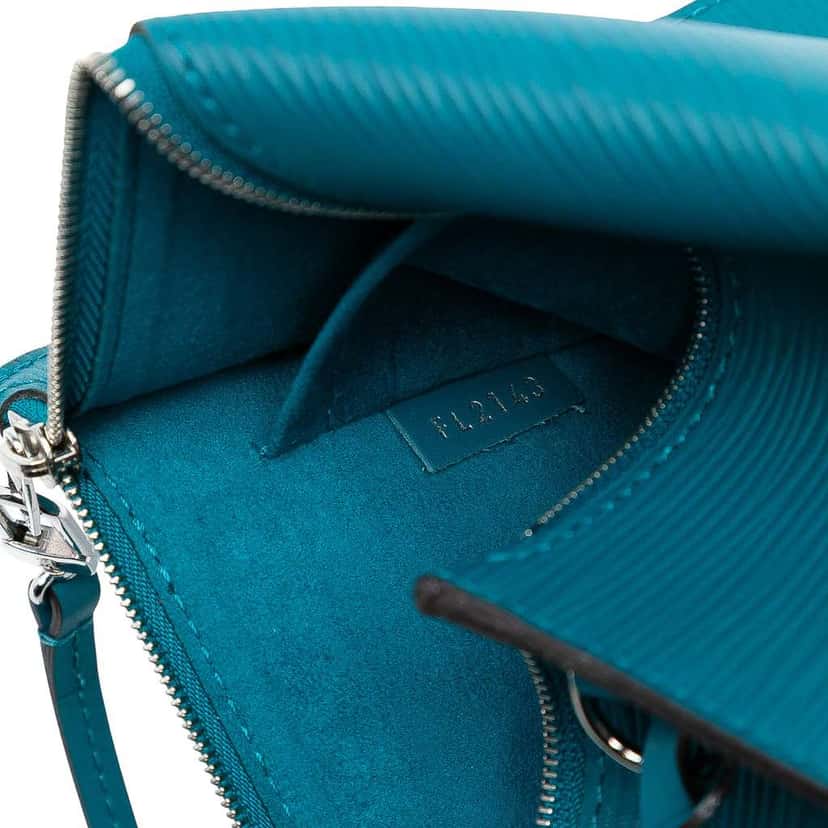 Louis Vuitton Epi Neverfull Pouch Blue Leather Very good condition - Box View