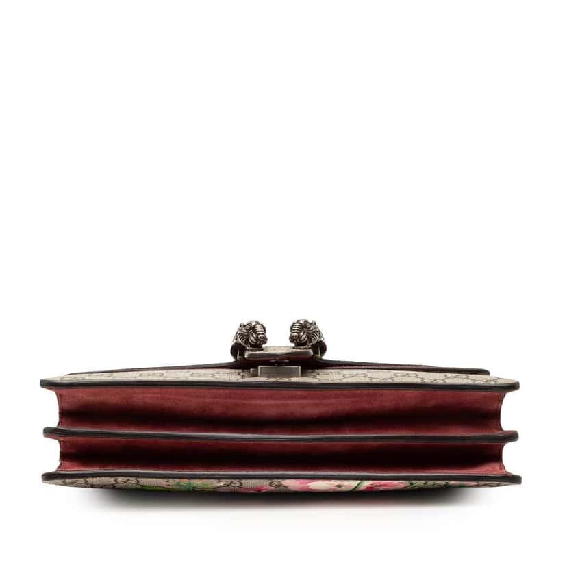 Gucci Small GG Supreme Blooms Dionysus Shoulder Bag Brown Canvas Good condition - Inside View