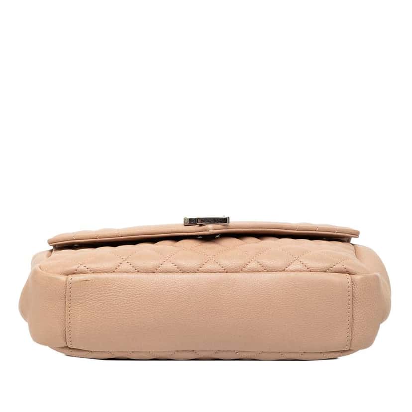 Saint Laurent Medium Sheepskin Triquilt Monogram College Bag Brown Leather Very good condition - Inside View