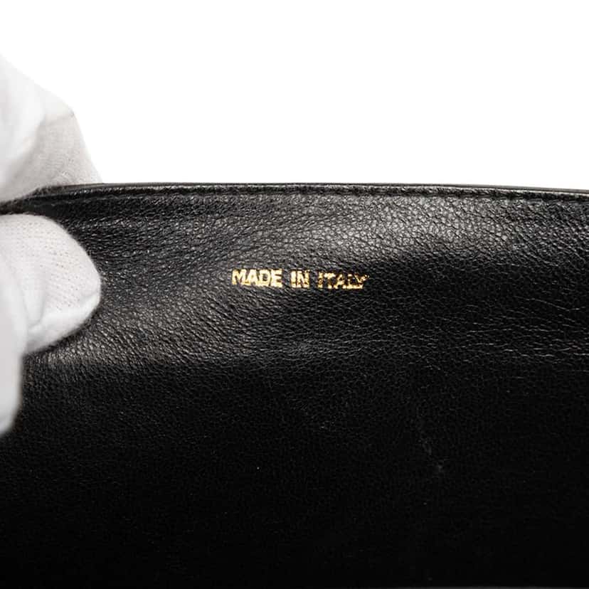 Chanel CC Quilted Lambskin Full Flap Black Leather Very good condition - Box View