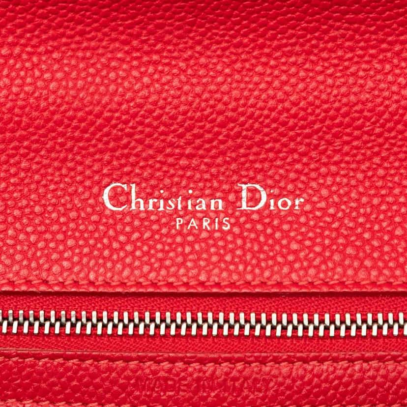 Dior Small Grained Calfskin Diorama Flap Red Leather Good condition - Box View