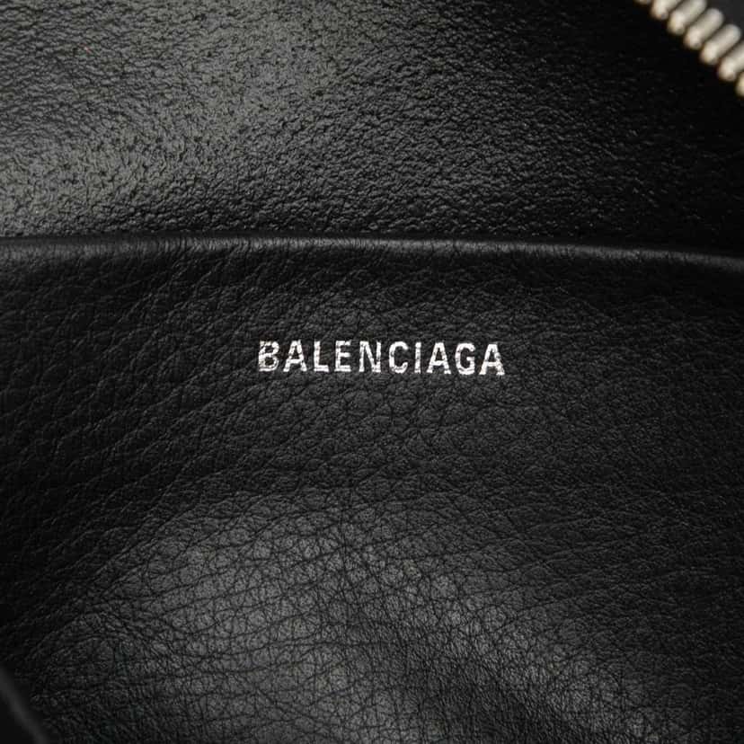 Balenciaga Leather Logo Everyday Camera Bag S Black Leather Good condition - Box View