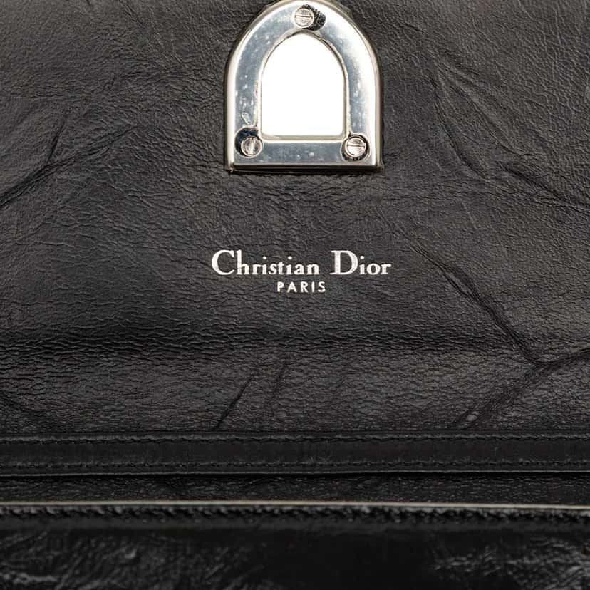 Dior Patent Diorever Croisiere Wallet on Chain Black Leather Very good condition - Box View