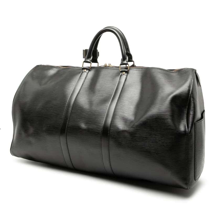 Louis Vuitton Epi Keepall 55 Black Leather Fair condition - Back View