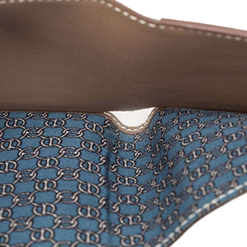 Hermès Swift Citizen Twill Compact Wallet Brown Leather Very good condition - Model View