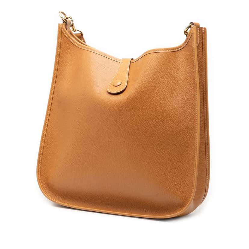 Hermès Ardennes Evelyne GM Brown Leather Very good condition - Back View