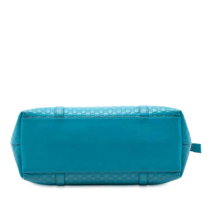 Gucci Small Microguccissima Joy Satchel Blue Leather Very good condition - Inside View