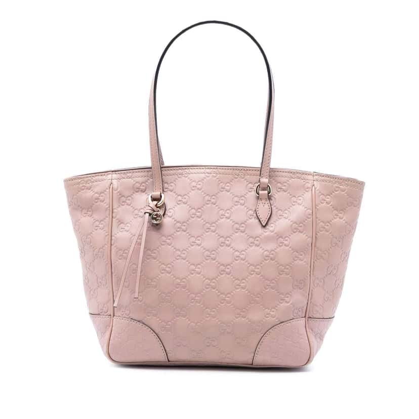 Gucci Guccissima Bree Tote Pink Leather Very good condition - Front View