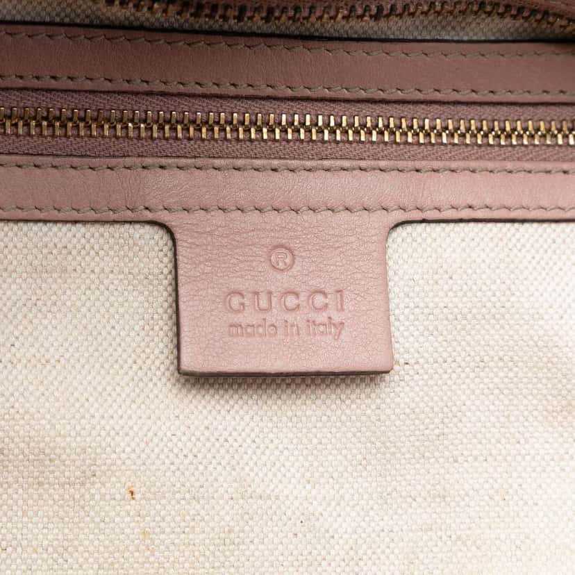 Gucci Guccissima Bree Tote Pink Leather Very good condition - Box View