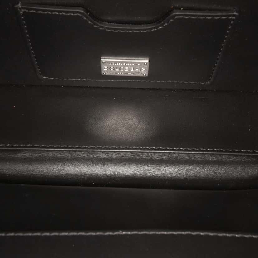 Dolce & Gabbana Rhinestone Embellished Jacquard Dolce Box Bag Black Jacquard Very good condition - Model View