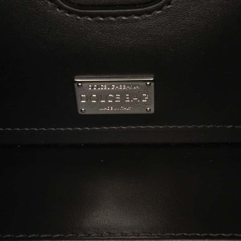 Dolce & Gabbana Rhinestone Embellished Jacquard Dolce Box Bag Black Jacquard Very good condition - Box View