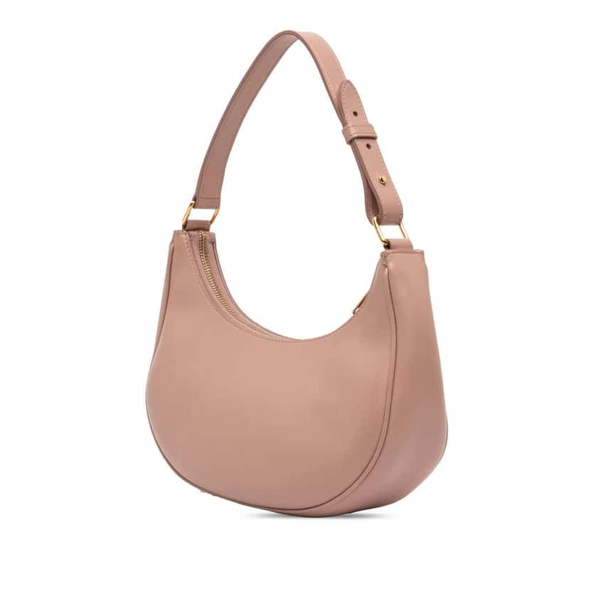 Celine Medium Smooth Calfskin Ava Shoulder Bag Pink Leather Very good condition - Back View