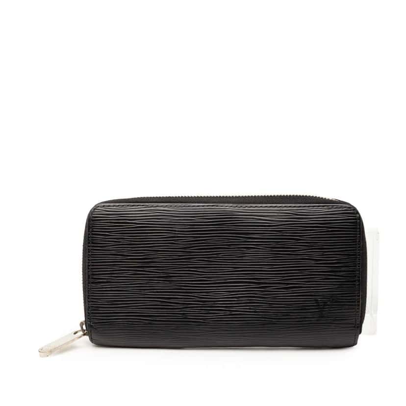 Louis Vuitton Epi Zippy Long Wallet Black Leather Good condition - Front View
