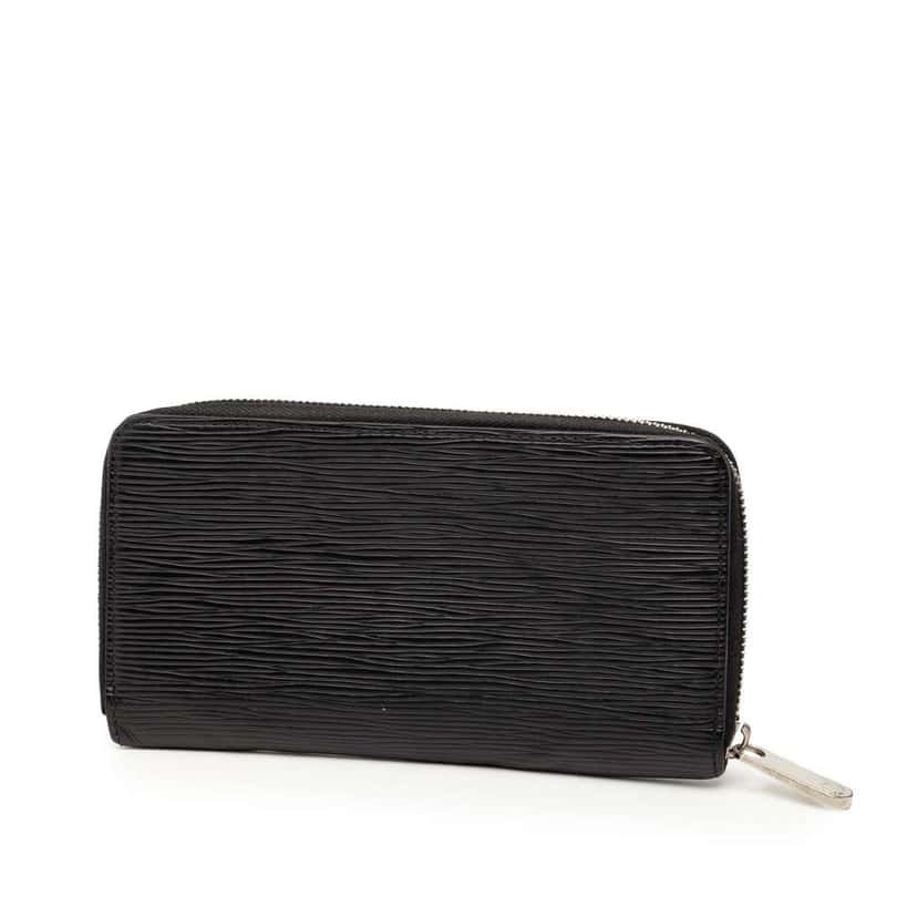 Louis Vuitton Epi Zippy Long Wallet Black Leather Good condition - Back View