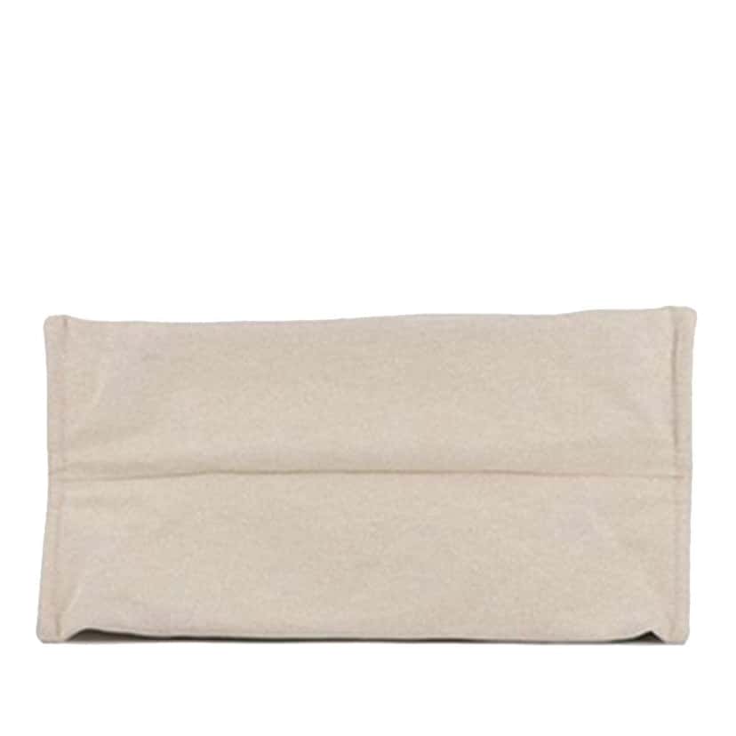 Hermès Toile Escale a la Plage Beach Bag Brown Canvas Very good condition - Inside View