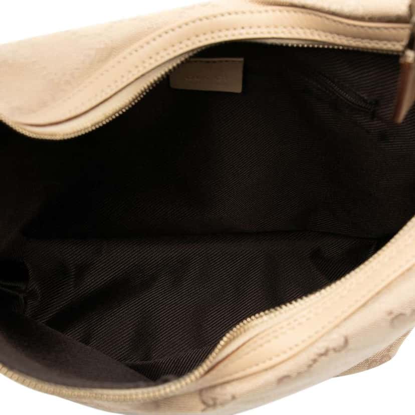 Gucci GG Canvas Half Moon Hobo Brown Canvas Good condition - Model View