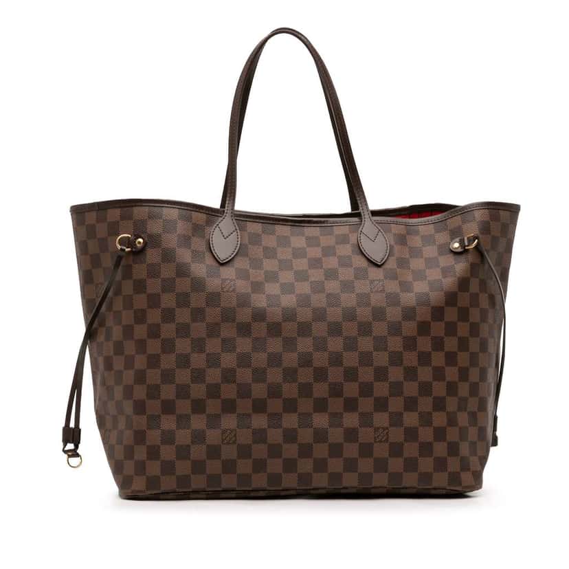 Louis Vuitton Damier Ebene Neverfull GM Brown Good condition - Front View