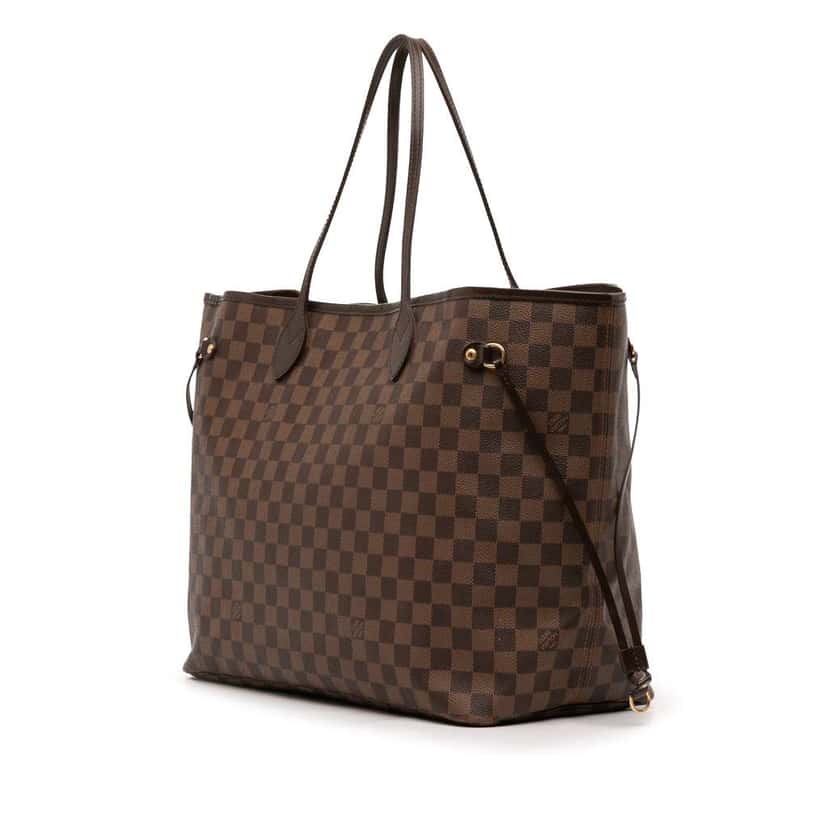 Louis Vuitton Damier Ebene Neverfull GM Brown Good condition - Back View