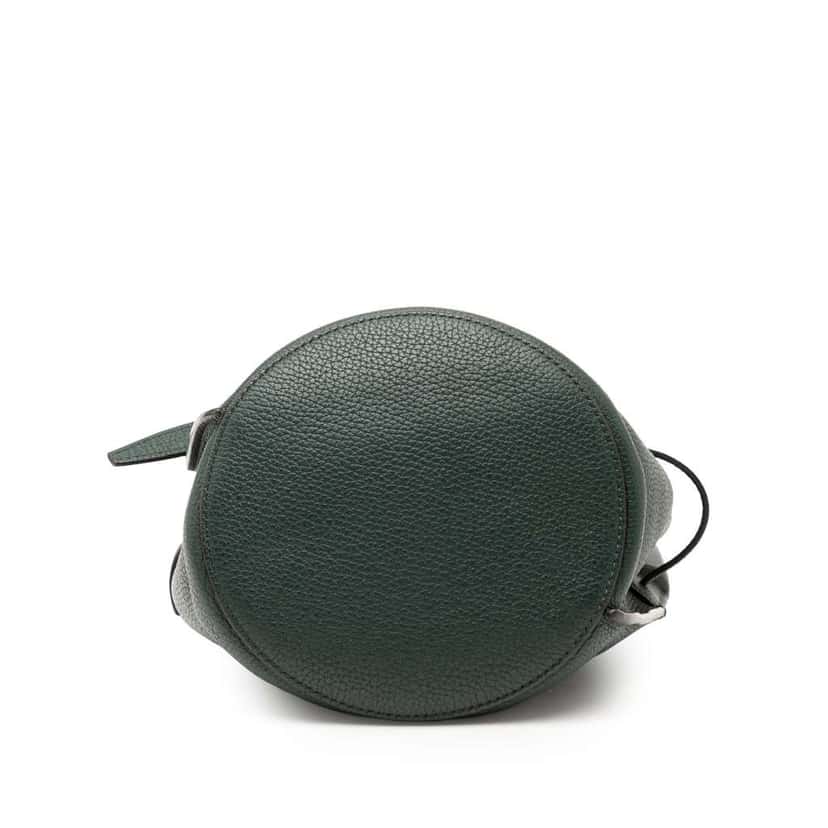 Celine Nano Leather Big Bucket Bag Green Leather Very good condition - Inside View