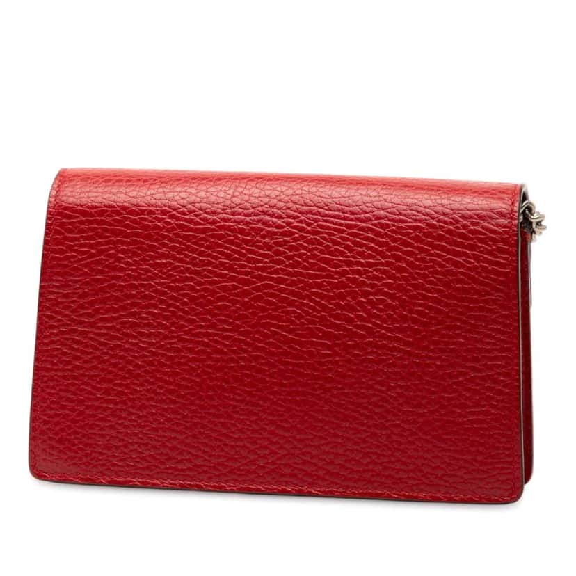 Gucci Mini Leather Dionysus Crossbody Red Leather Very good condition - Back View
