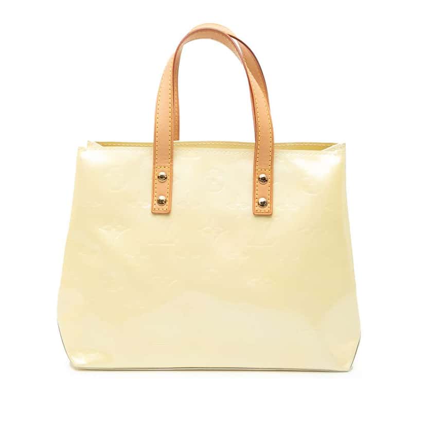 Louis Vuitton Monogram Vernis Reade PM White Leather Good condition - Front View