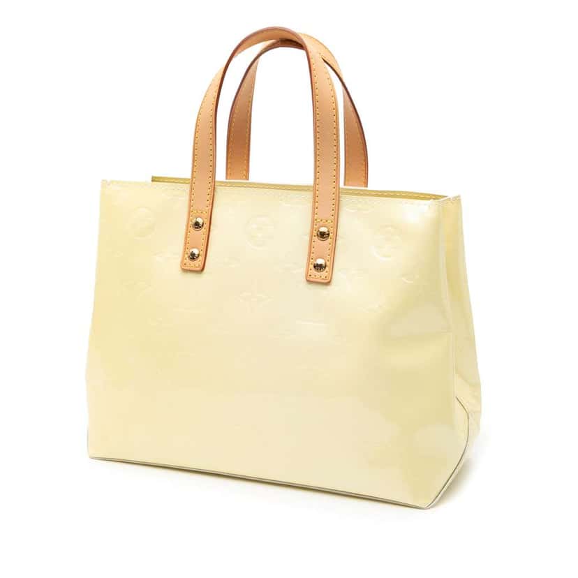 Louis Vuitton Monogram Vernis Reade PM White Leather Good condition - Back View