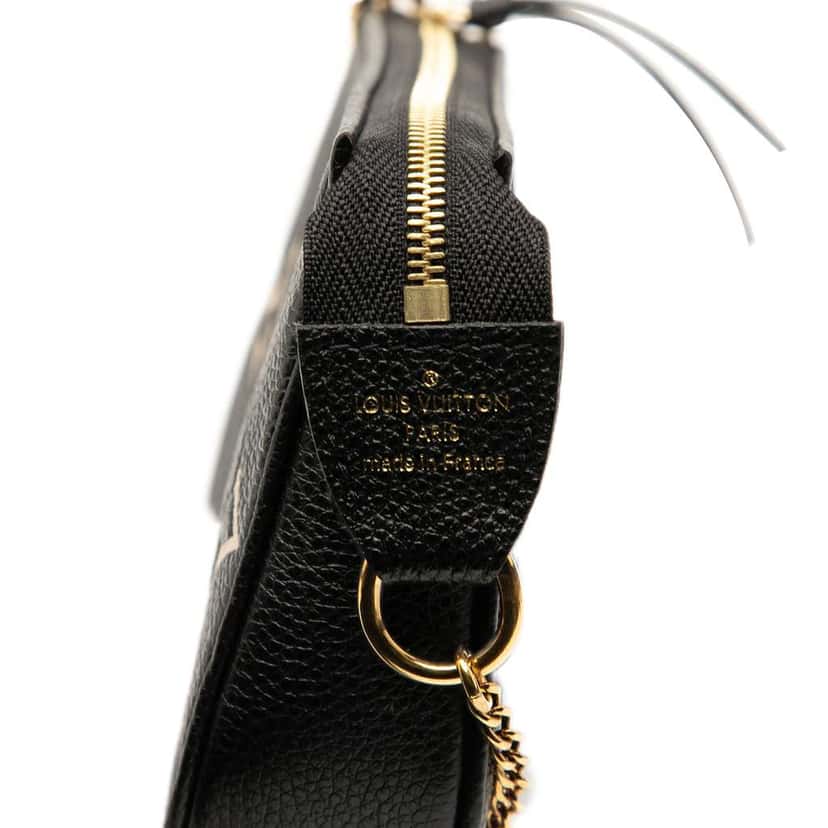 Louis Vuitton Bicolor Monogram Empreinte Mini Pochette Accessoires Black Leather Good condition - Box View