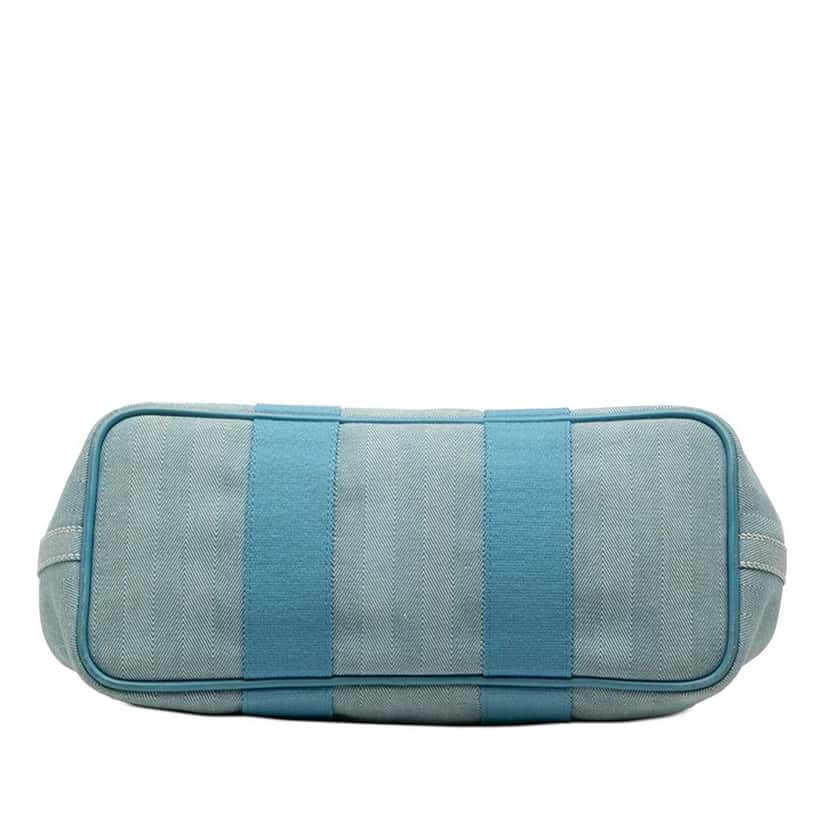 Hermès Toile and Swift Valparaiso PM Blue Canvas Good condition - Inside View