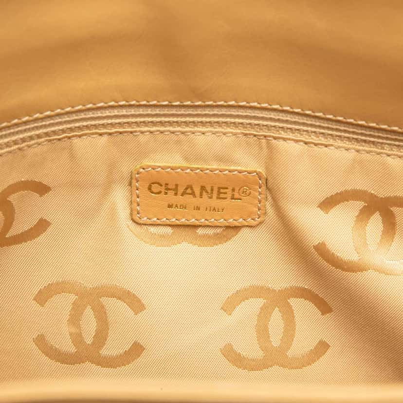 Chanel Large CC Calfskin Wild Stitch Tote Brown Leather Good condition - Box View