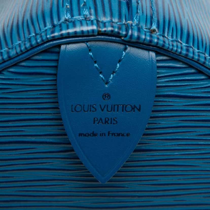 Louis Vuitton Epi Speedy 30 Blue Leather Very good condition - Box View