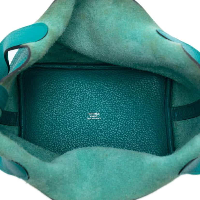 Hermès Clemence Picotin Lock 18 Blue Leather Very good condition - Model View