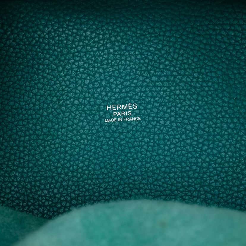 Hermès Clemence Picotin Lock 18 Blue Leather Very good condition - Box View