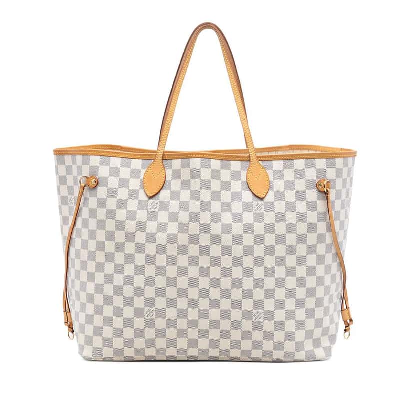 Louis Vuitton Damier Azur Neverfull GM White Very good condition - Front View
