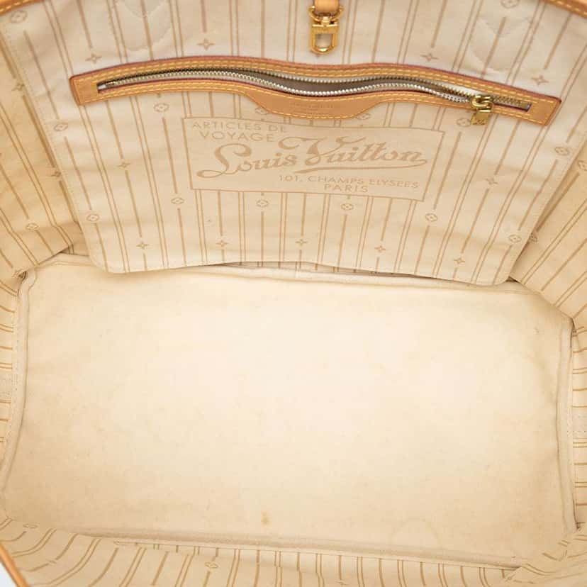 Louis Vuitton Damier Azur Neverfull GM White Very good condition - Model View