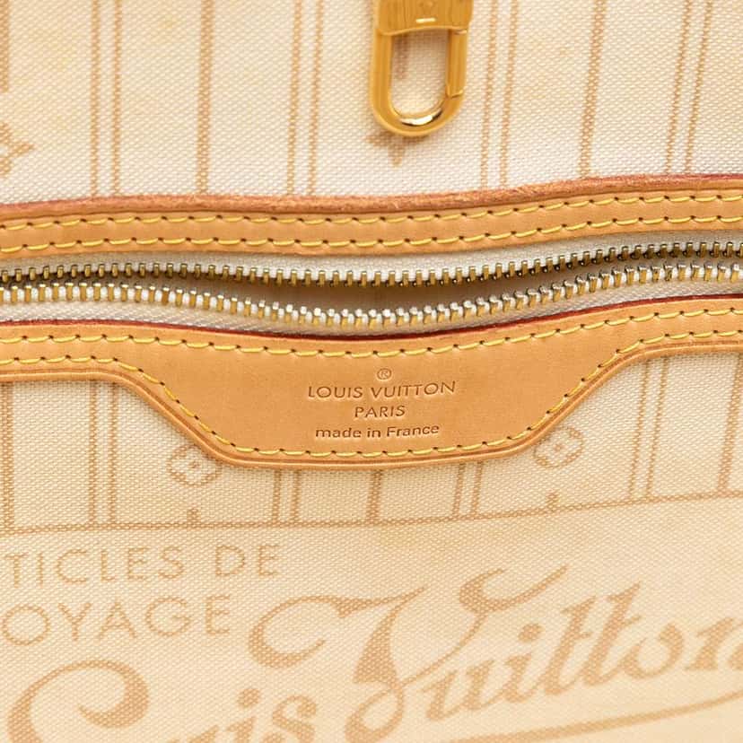 Louis Vuitton Damier Azur Neverfull GM White Very good condition - Box View