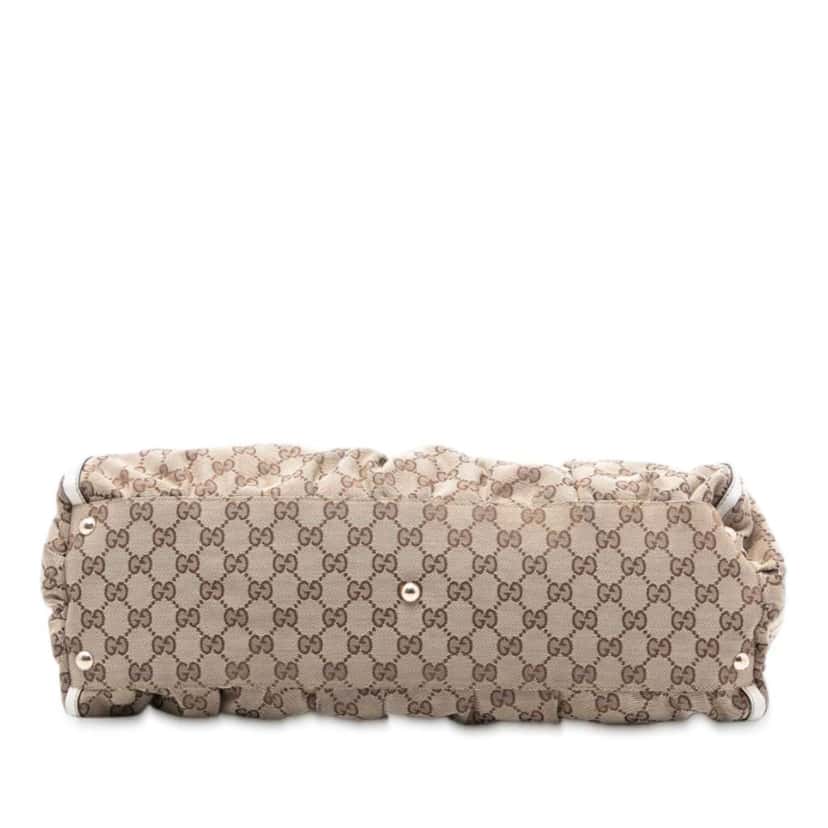 Gucci Large GG Canvas Abbey D Ring Shoulder Bag Brown Canvas Good condition - Inside View