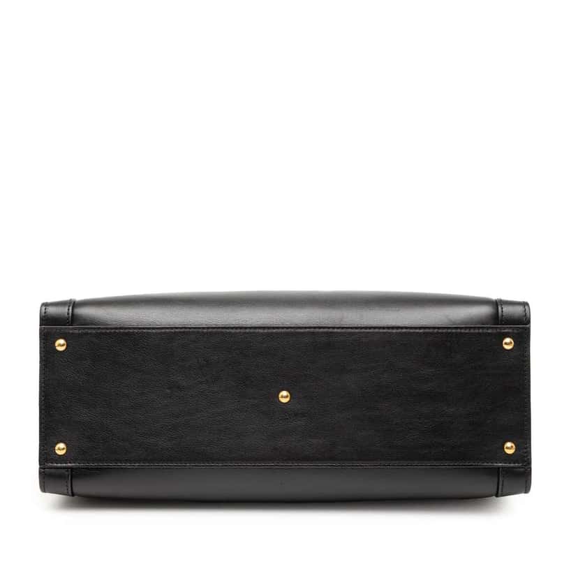 Gucci Medium Bamboo Calfskin Diana Tote Black Leather Very good condition - Inside View
