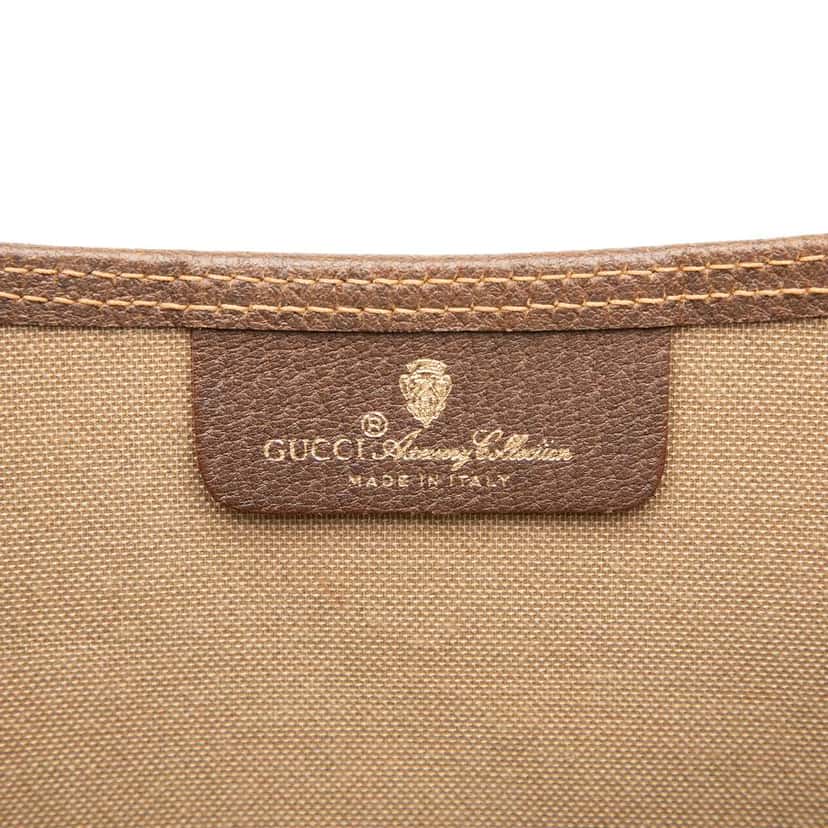 Gucci GG Supreme Web Tote Brown Canvas Good condition - Box View