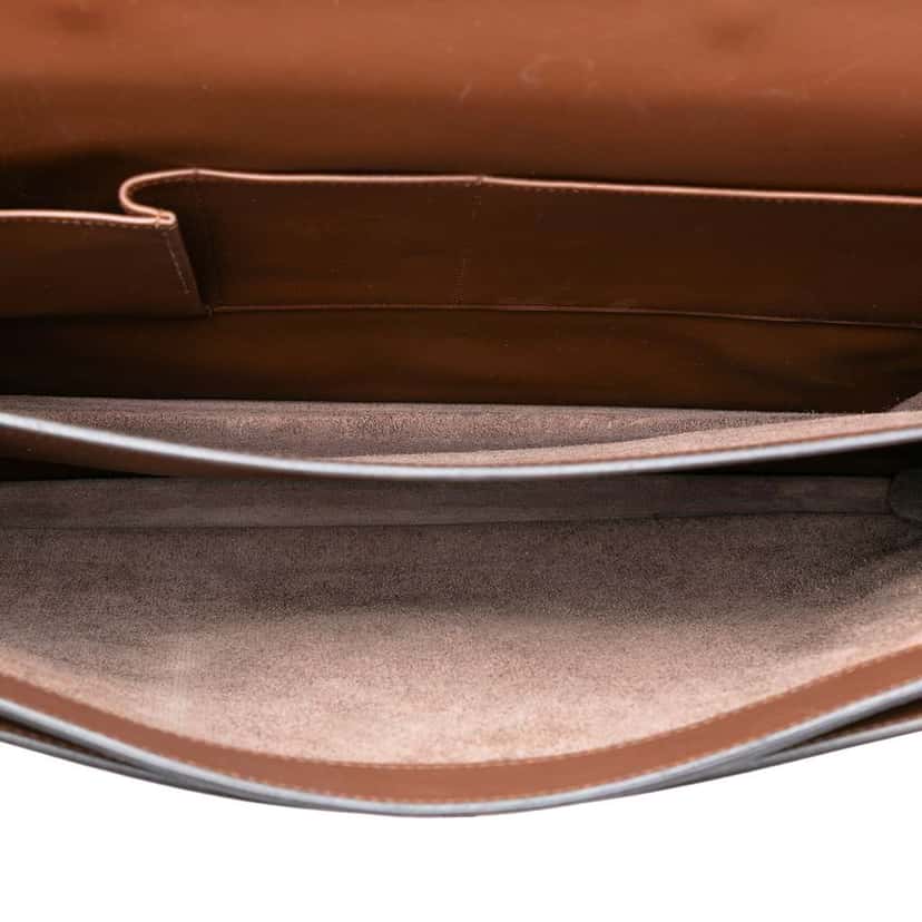 Hermès Evercolor Sac A Depeches 38 Brown Leather Good condition - Model View