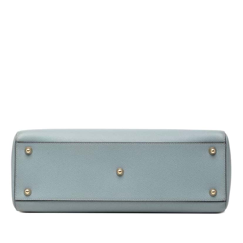 Dior Large Grained Calfskin Lady Dior Blue Leather Very good condition - Inside View