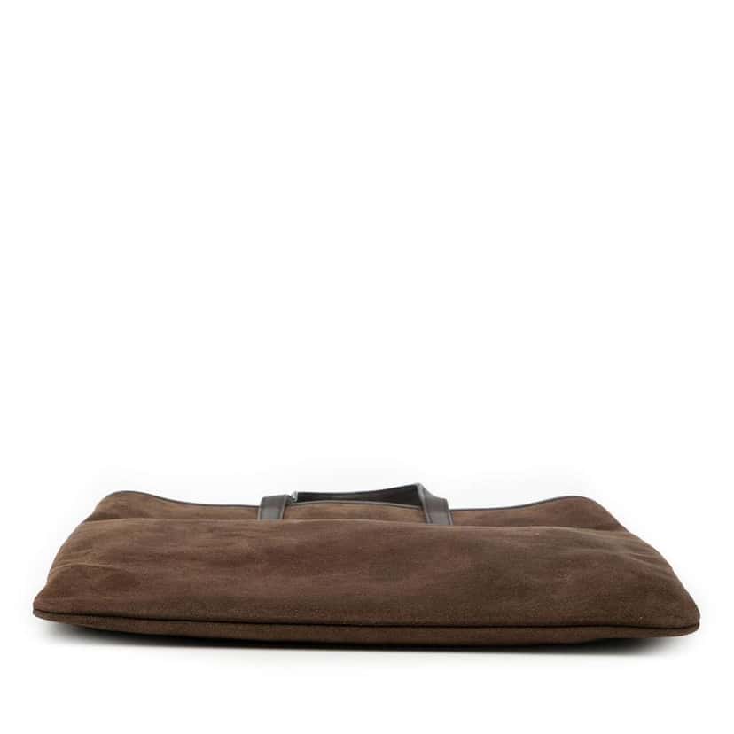 Loewe Suede Anagram Tote Brown Leather Very good condition - Inside View