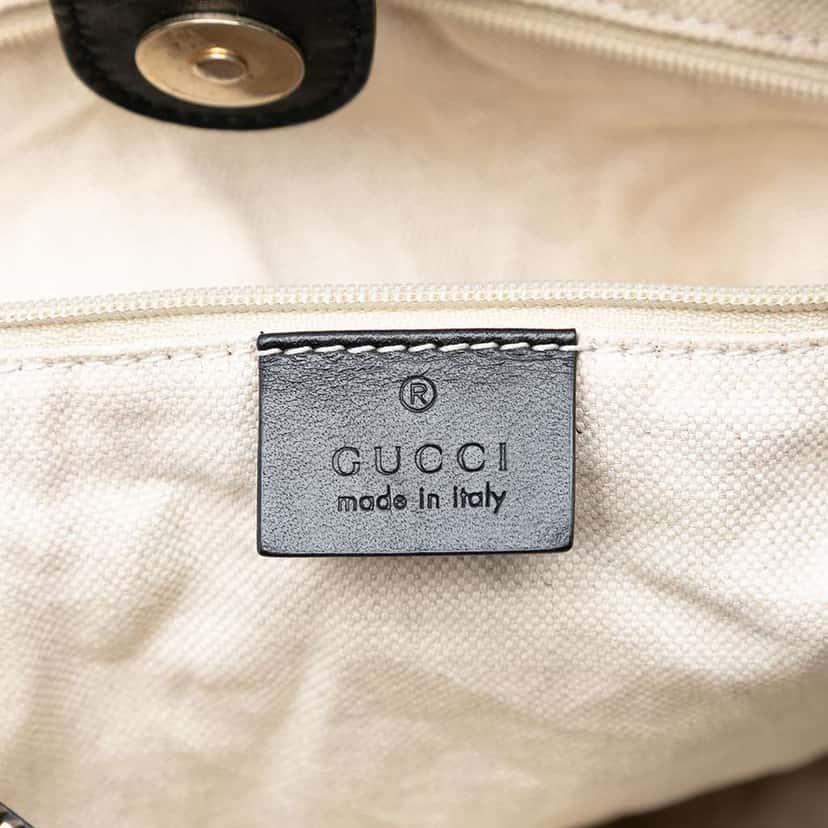 Gucci GG Canvas Sukey Tote Black Canvas Good condition - Box View