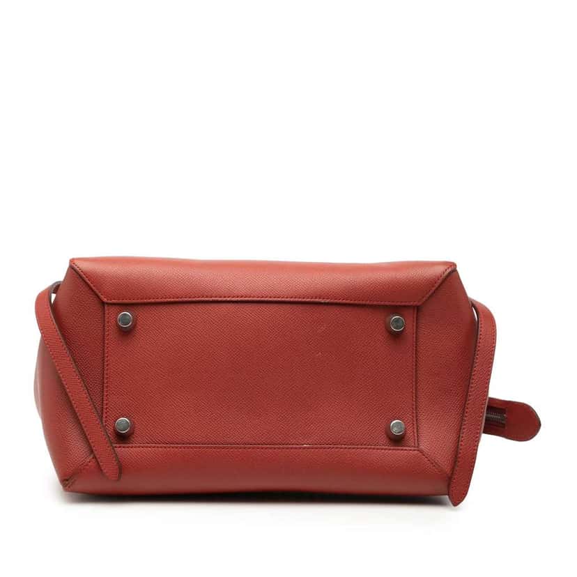 Celine Mini Grained Calfskin Belt Bag Brown Leather Good condition - Inside View