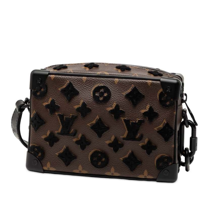 Louis Vuitton Monogram Tuffetage Mini Soft Trunk Brown Very good condition - Back View